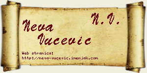 Neva Vučević vizit kartica